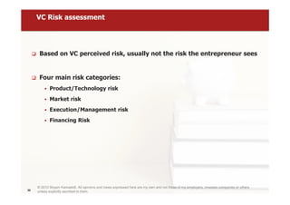 Venture Risk Introduction to Venture Capital and Private Equity | PDF