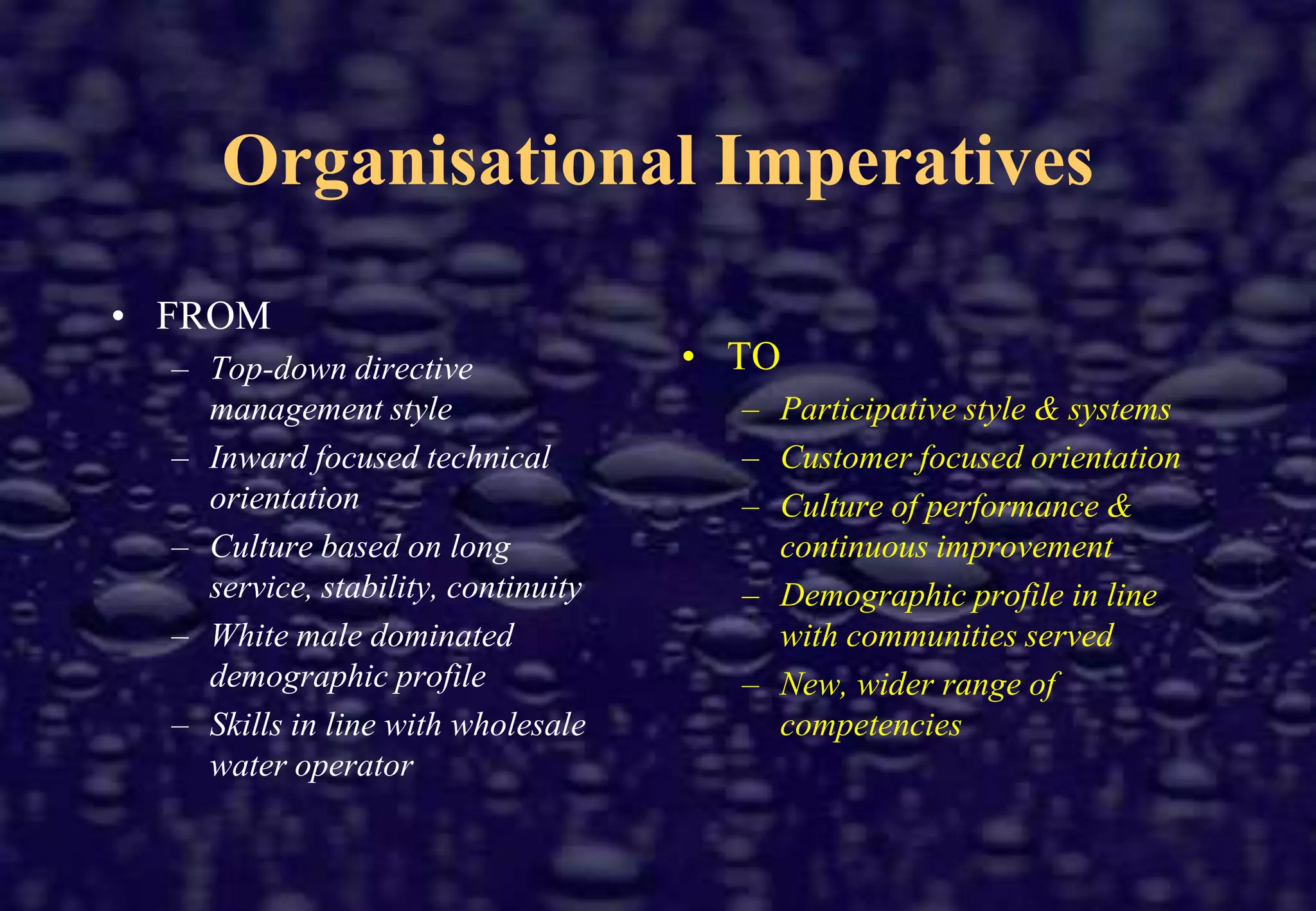HR Management Role?‘HR managers have the chance to make a gargantuan impact on the business, but most of them aren’t making the change fast enough’Dick Randazzo, Chief Financial Officer, 1996‘There is an enormous lack of confidence among UK personnel people with a great deal of soul searching going on. There’s uncertainty over what personnel work should be about’Chris Brewster, The Guardian, 1995