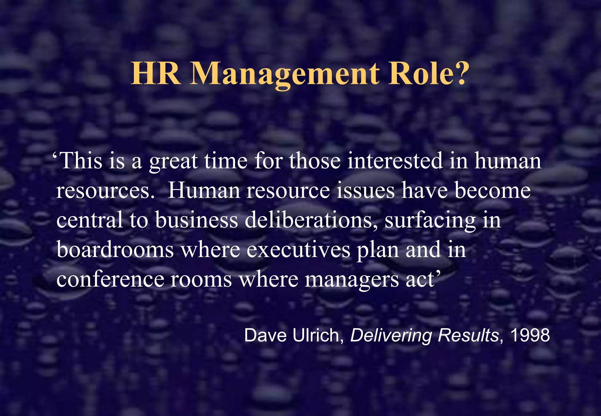 Continuous market change