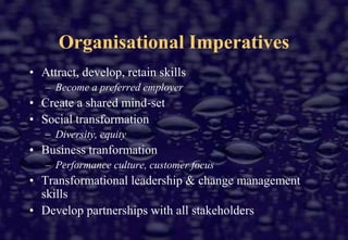 HR Management Role?‘Nestling warm and sloppy in your company, like the asp in Cleopatra’s bosom, is a department whose employees spend 80% of their time on routine administrative tasks‘I don’t mean improve HR, I mean abolish it. Deep six it … give it the old heave-ho’Tom Stewart, Fortune, January 1996