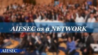 AIESEC as a NETWORK
 
