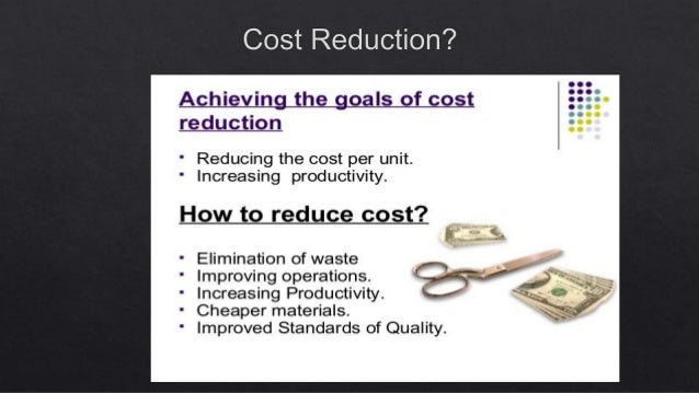 cost reduction strategies
