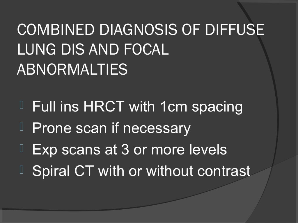 Hrct chest technique and interpretation
