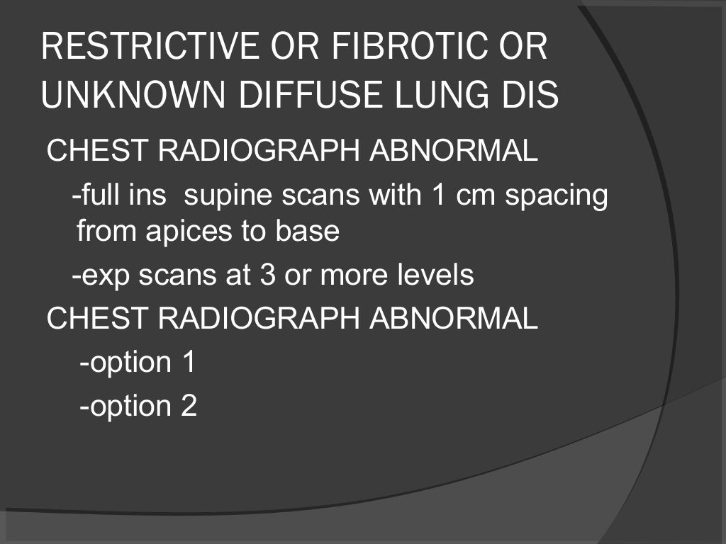 Hrct chest technique and interpretation