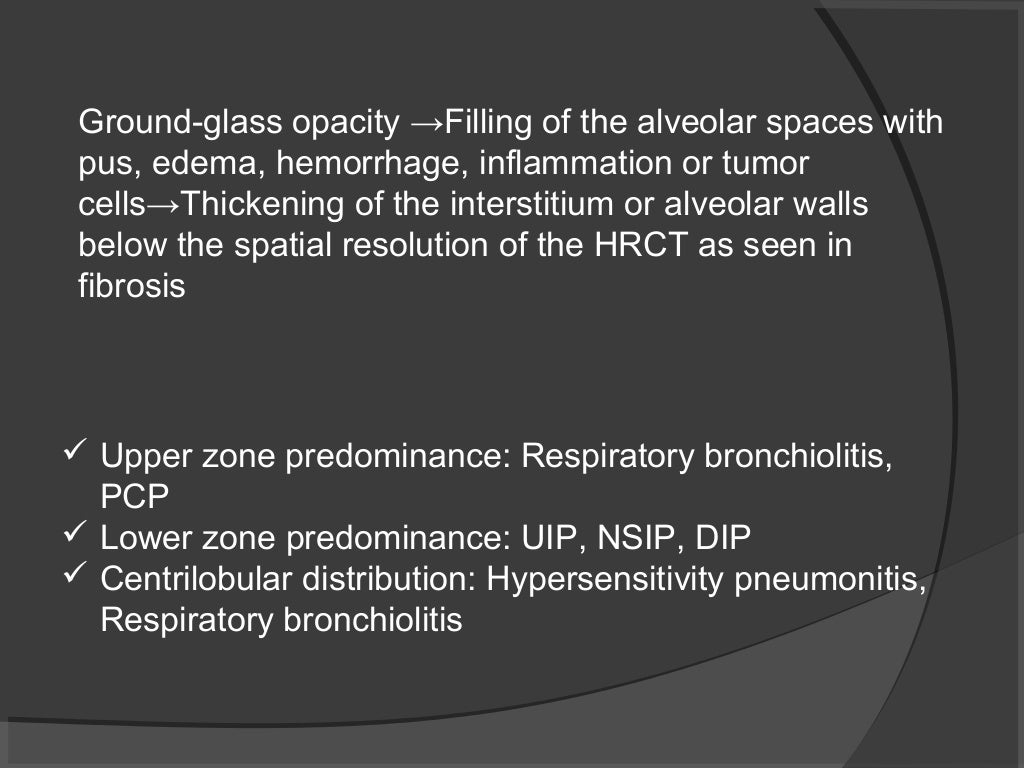 Hrct chest technique and interpretation