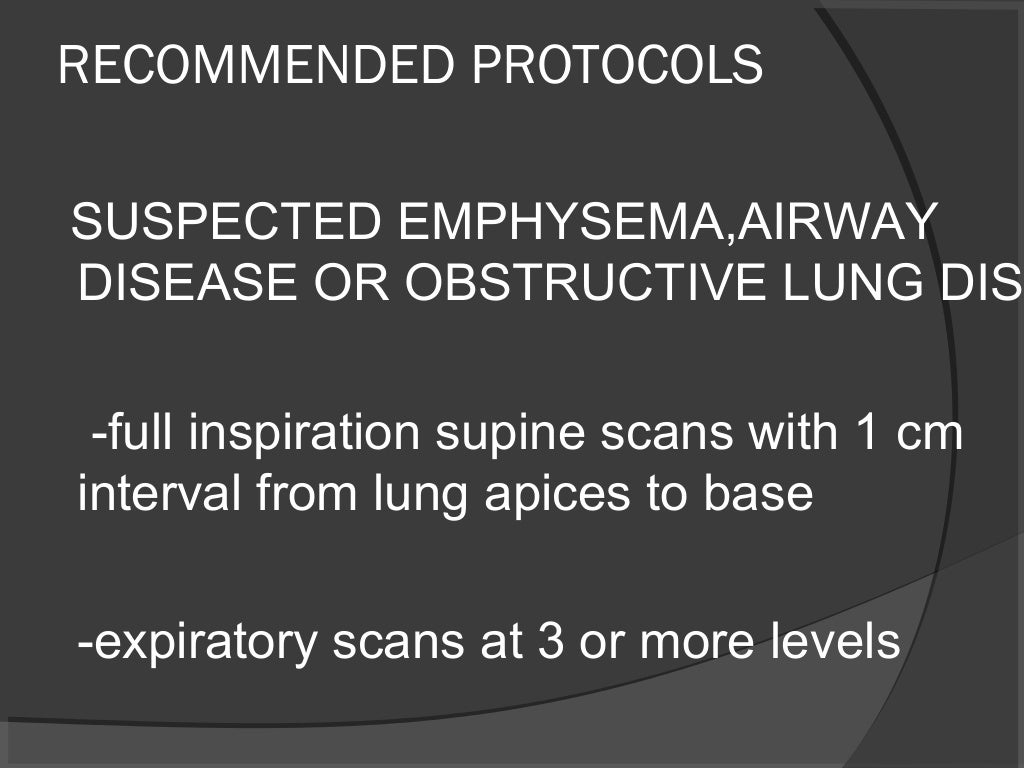 Hrct chest technique and interpretation