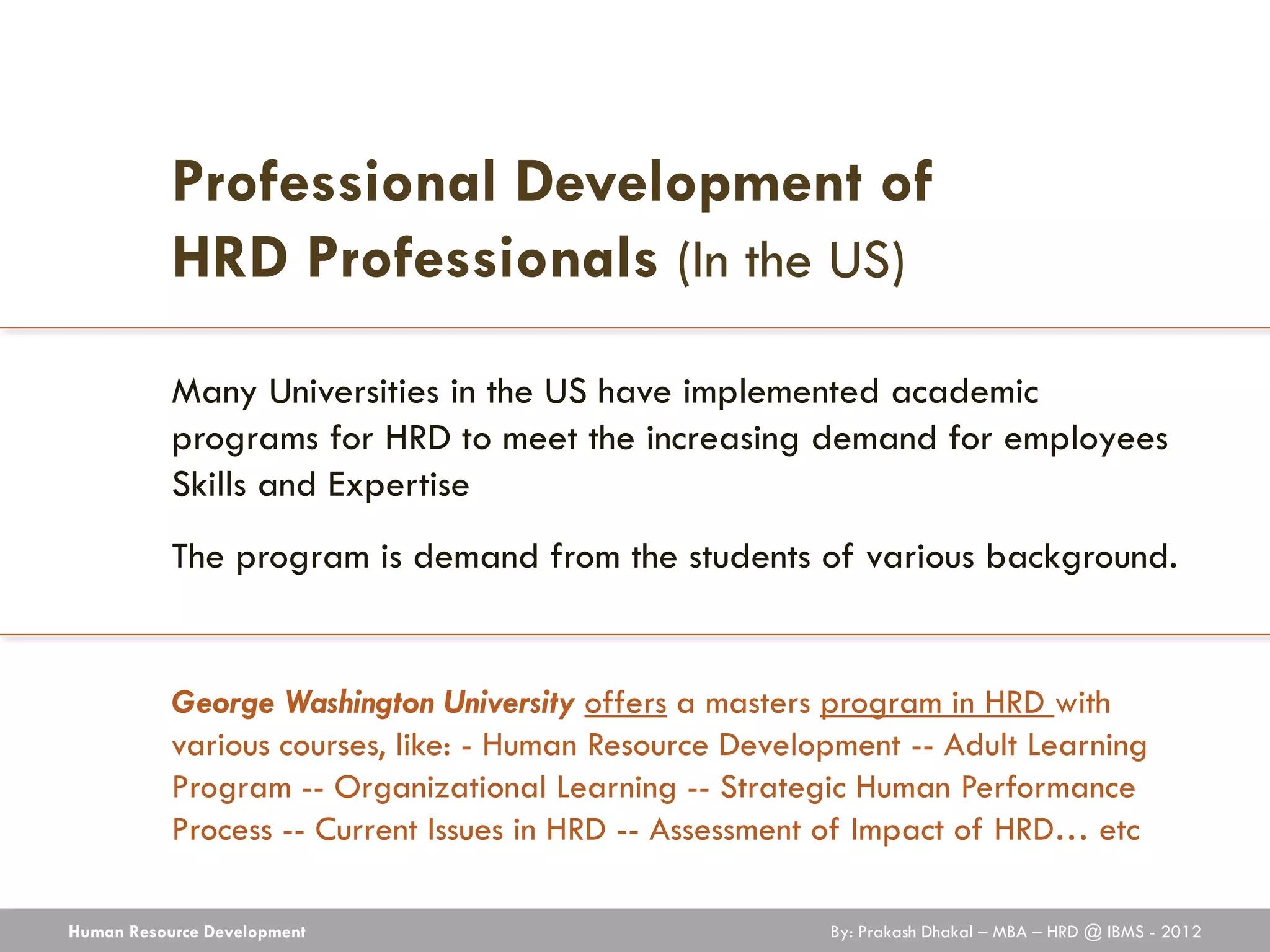 Human Resource Development (HRD) | PPT