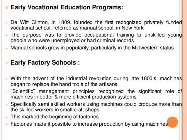 vocational school programs