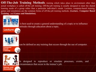 Off The Job Learning HRD | PPTX