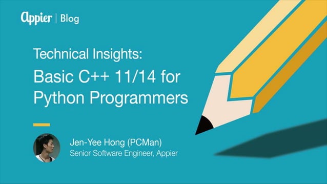 Basic C++ 11/14 for Python Programmers | PPT