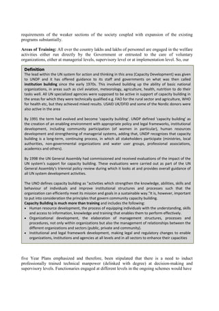Human Resource Development and capacity building for NGOs, NPOs, VOs | PDF
