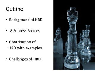 Hrd Contribution Examples Hrd as business partner | PPTX