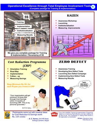 Brochure on Training , Courses & other HR Services | PDF