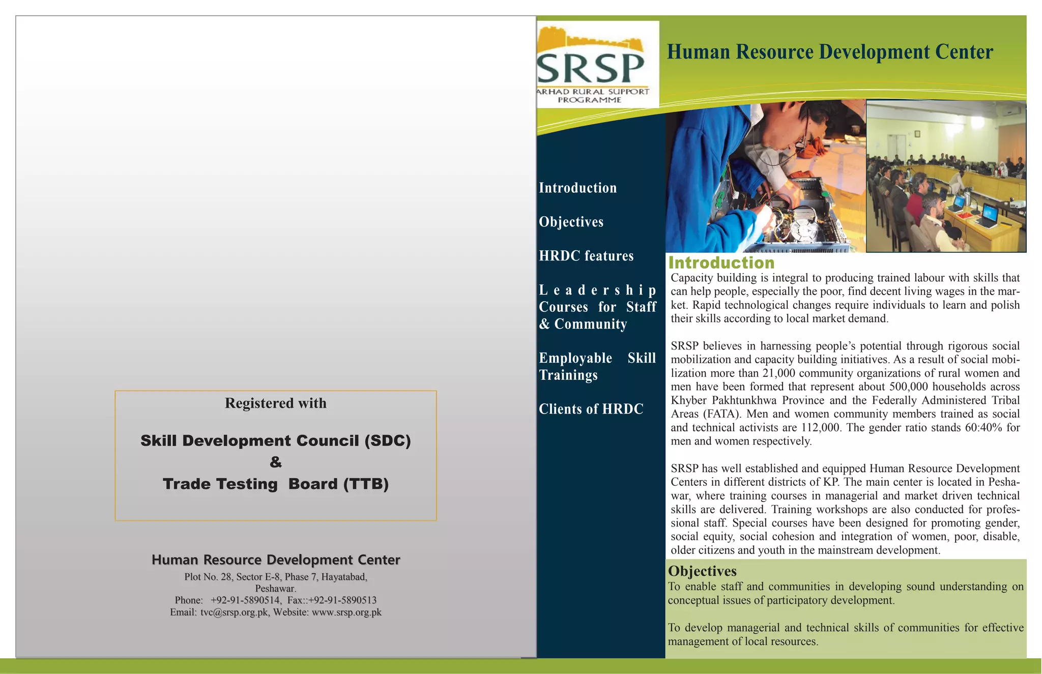 SRSP Institutional Development (HID) | PPT