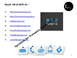 HR Department Induction | PPT