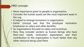 Hrd Contribution Examples Hrd & hrm | PPTX