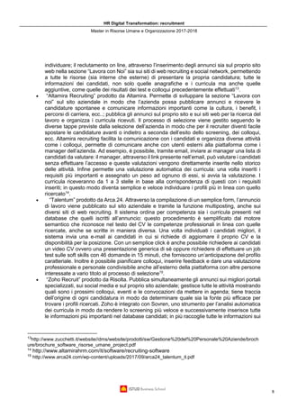 HR digital trasformation: recruitment - Project Work Master ISTUD