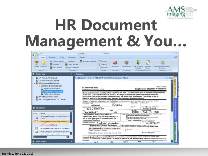 Human Resources Document Management