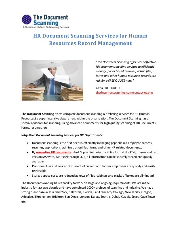 human resource documents