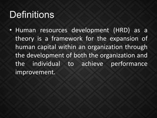 Human Resource Development in Principles of Guidance and Values ...