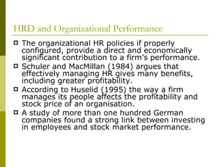Hrd Contribution Examples Hrd Strategic Perspective | PPT