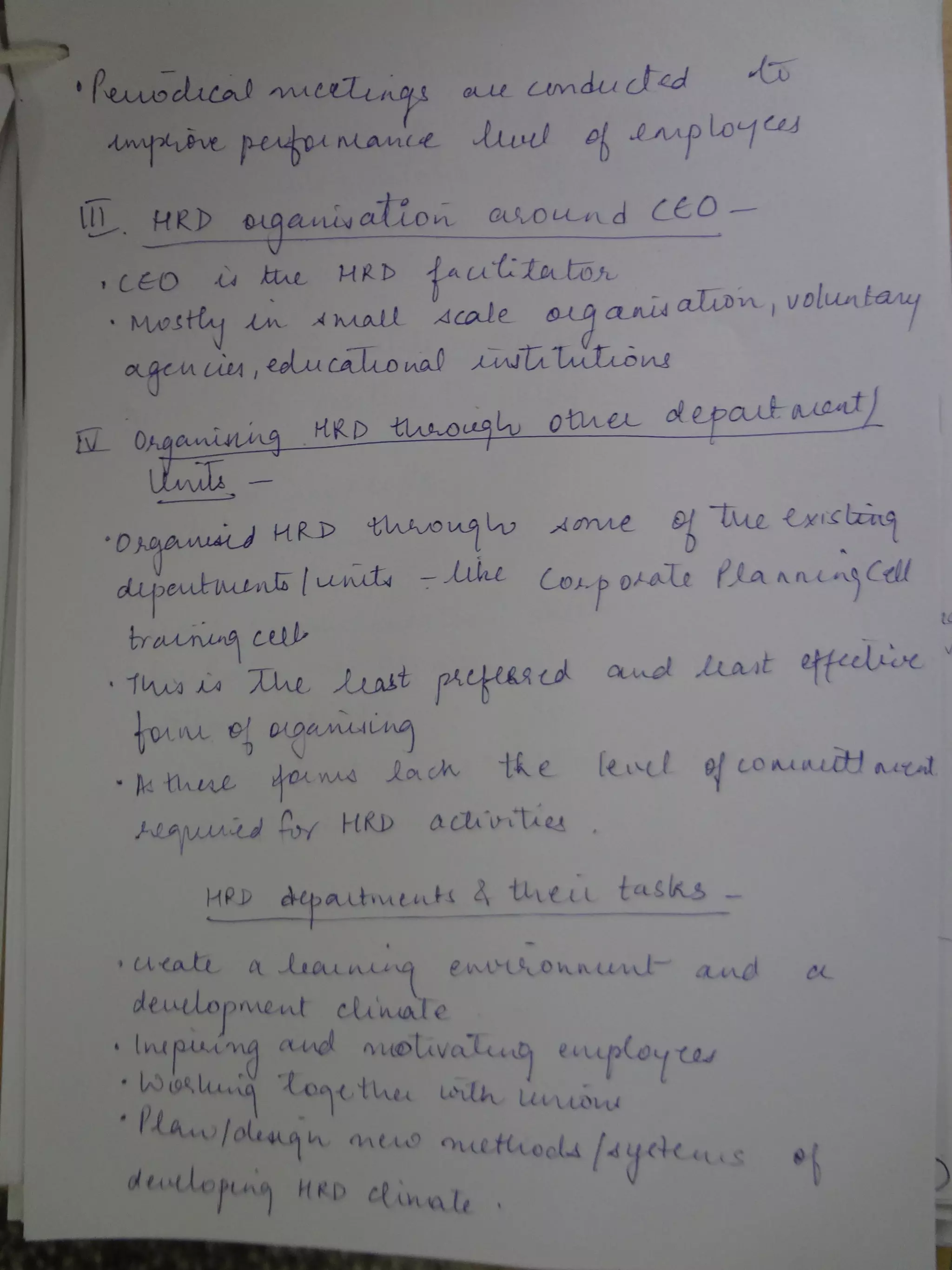 Hrd strategies and system