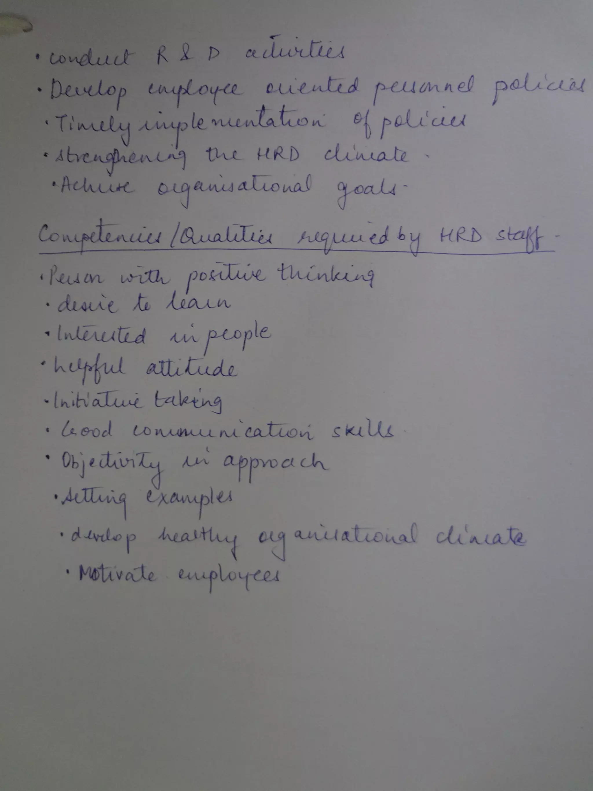 Hrd strategies and system