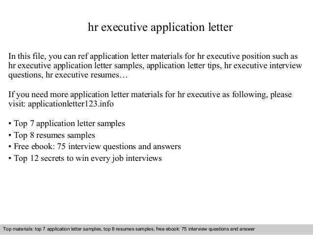 Cover letter for hr manager job application