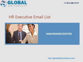 HR Executive Email List
http://globalb2bcontacts.com/
+1-816-286-4114
 
