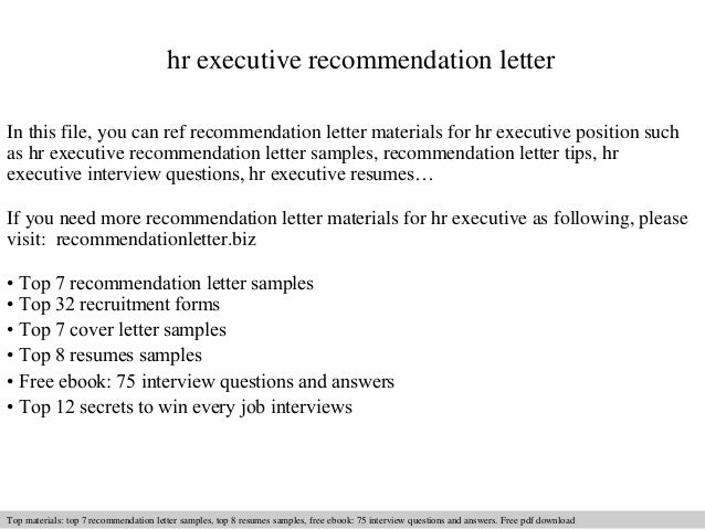 Executive Letter Of Recommendation from image.slidesharecdn.com