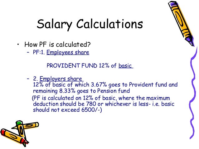 salary deduction calculation