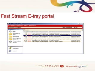 Civil Service HR Fast Stream 2014 Recruitment Presentation | PPT