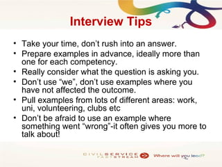 Civil Service HR Fast Stream 2014 Recruitment Presentation | PPT