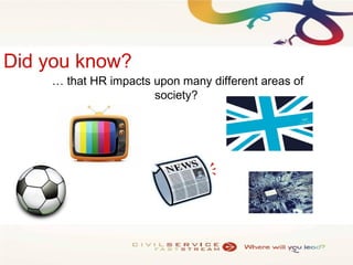 Civil Service HR Fast Stream 2014 Recruitment Presentation | PPT