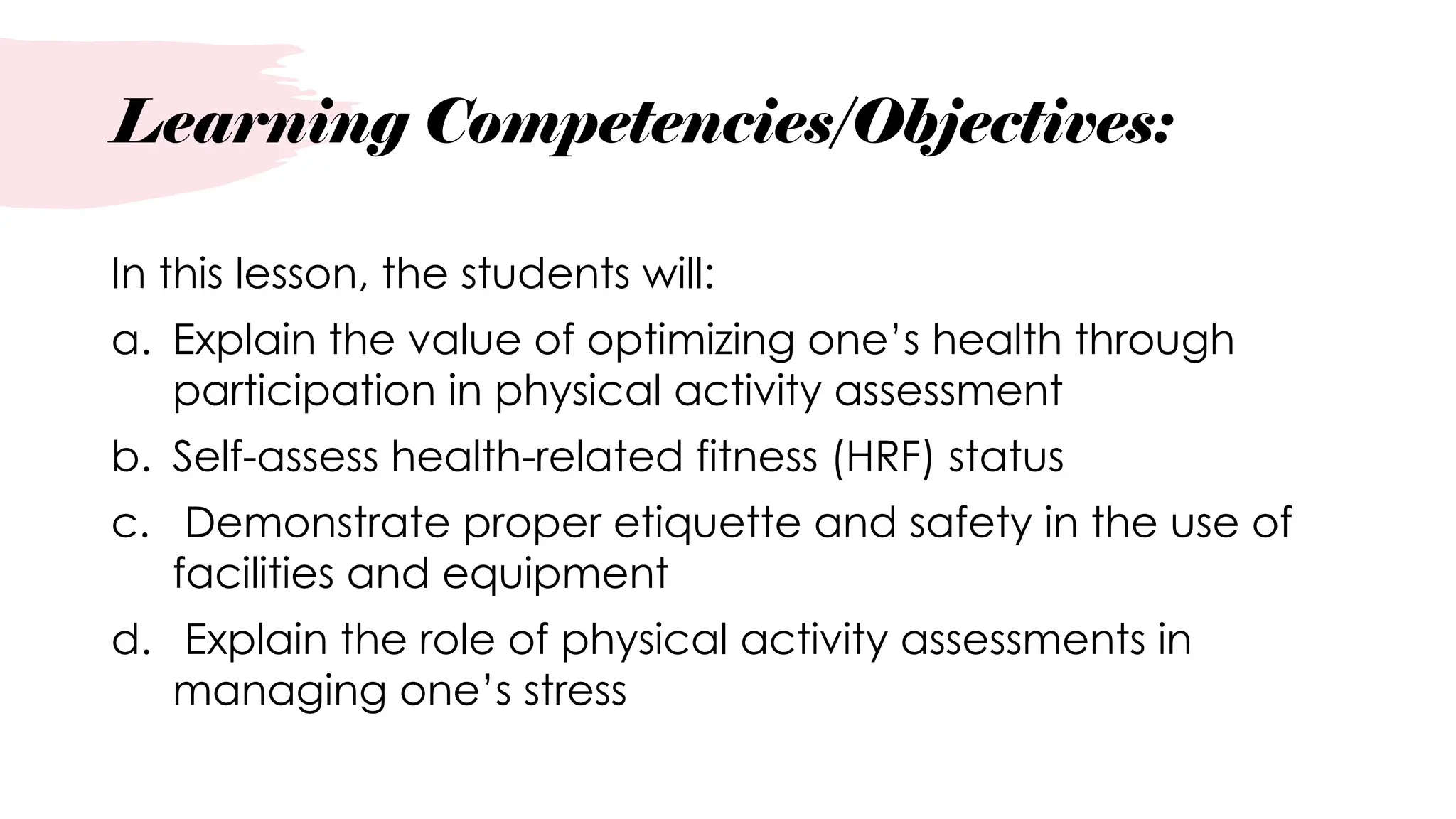 HRF Test understanding you Heart, and Fitness | PPTX