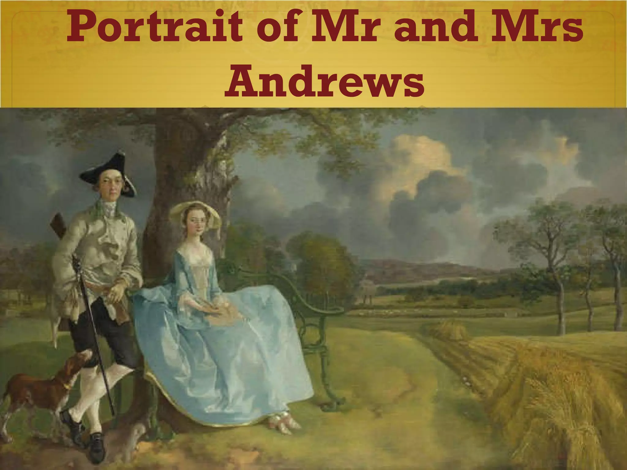 Portrait of Mr and Mrs Andrews 