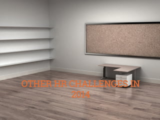 OTHER HR CHALLENGES IN
2014

 