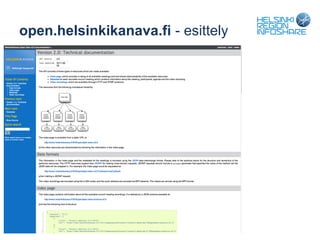 open.helsinkikanava.fi - esittely
 