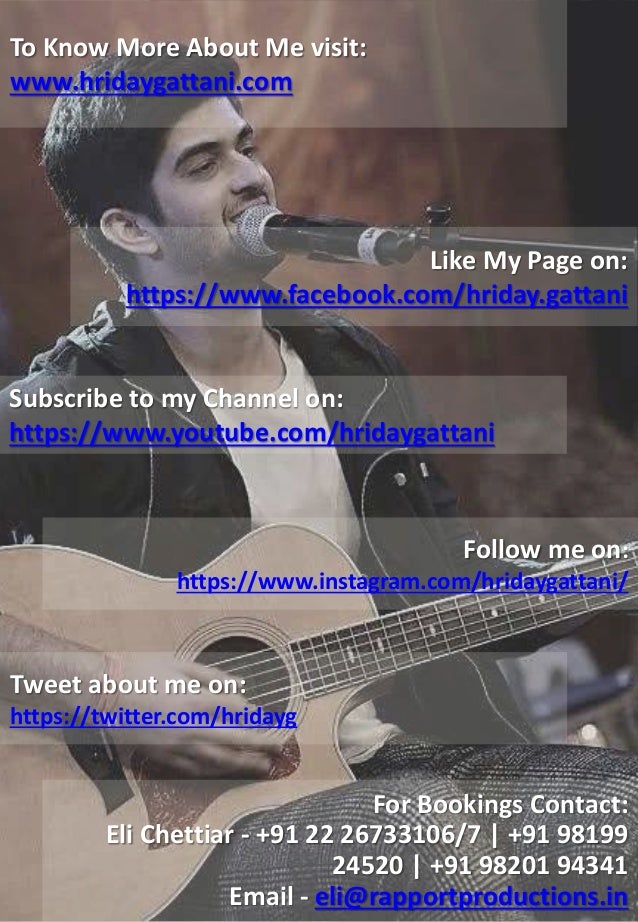 singer hriday gattani profile singer hriday gattani profile