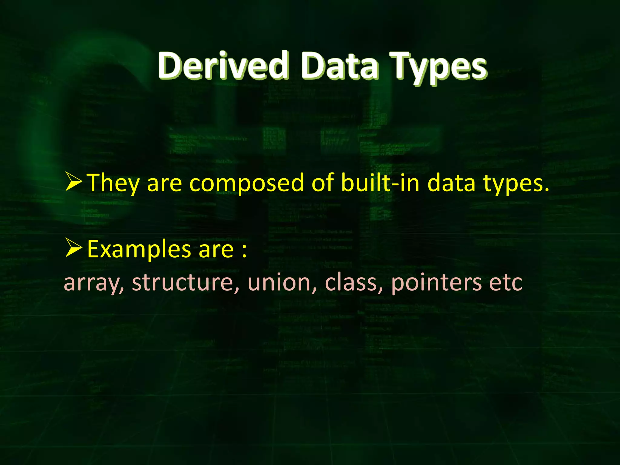 Basic Data Types in C++ | PPTX