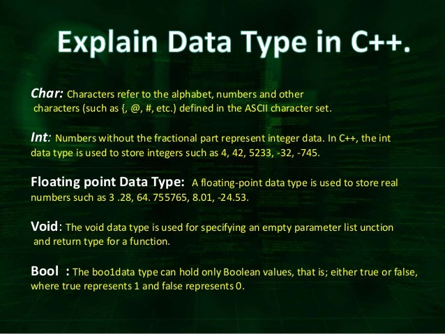 Basic data types of c programming language - mumueverything