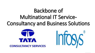 Backbone of
Multinational IT Service-
Consultancy and Business Solutions
 