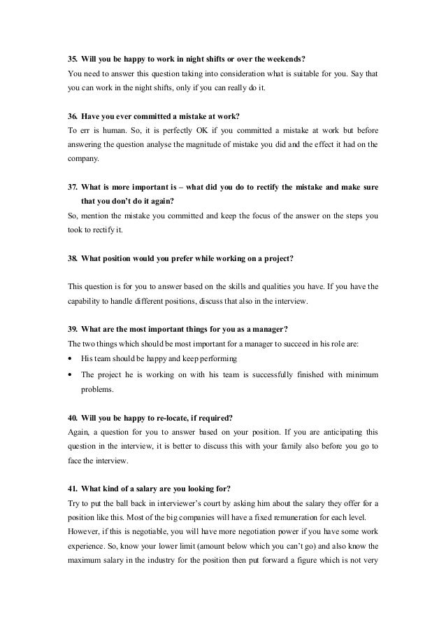 interview questions for executives