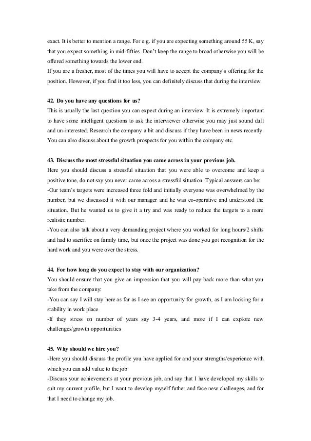 interview questions for executives