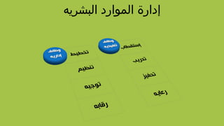 ‫البشريه‬ ‫الموارد‬ ‫إدارة‬
 
