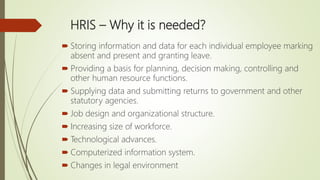 Human Resource Information System | PPTX