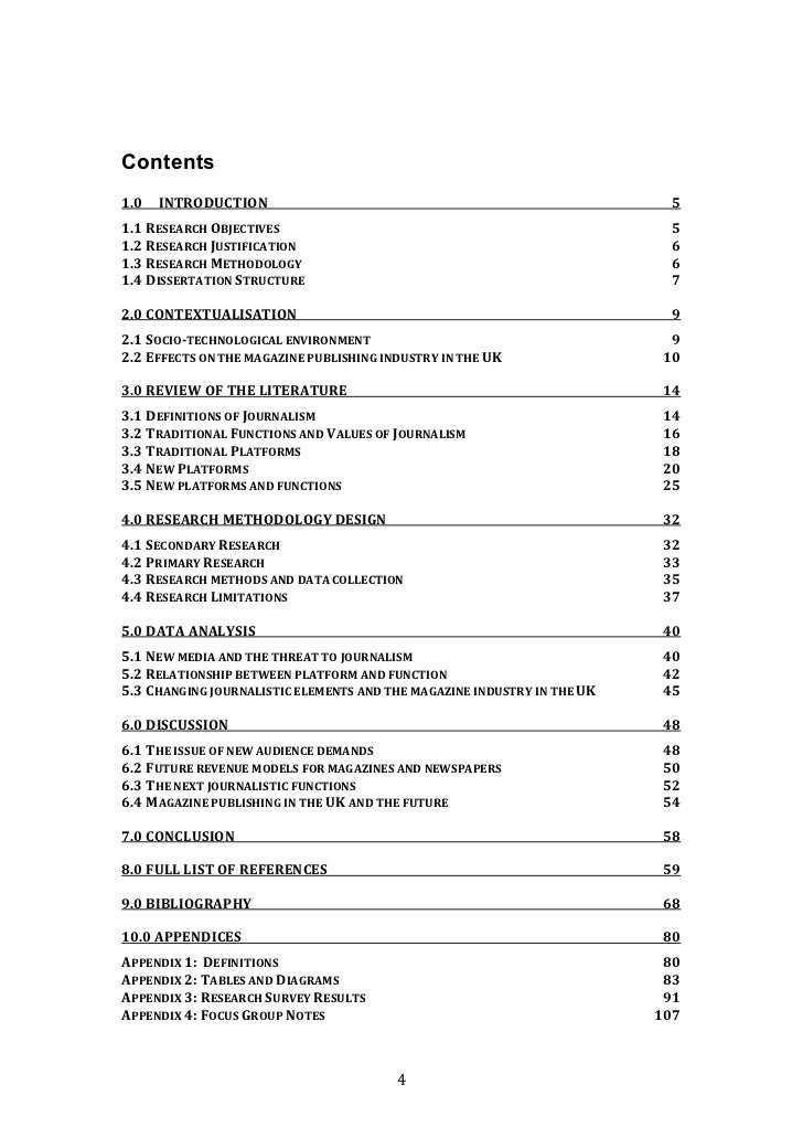 Structure thesis master