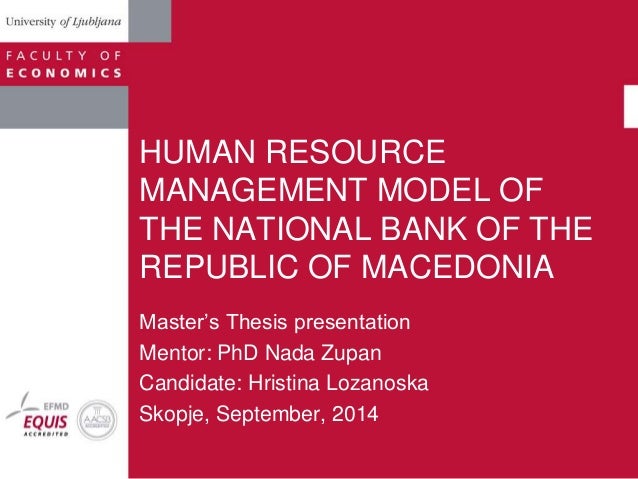 Master thesis human resources