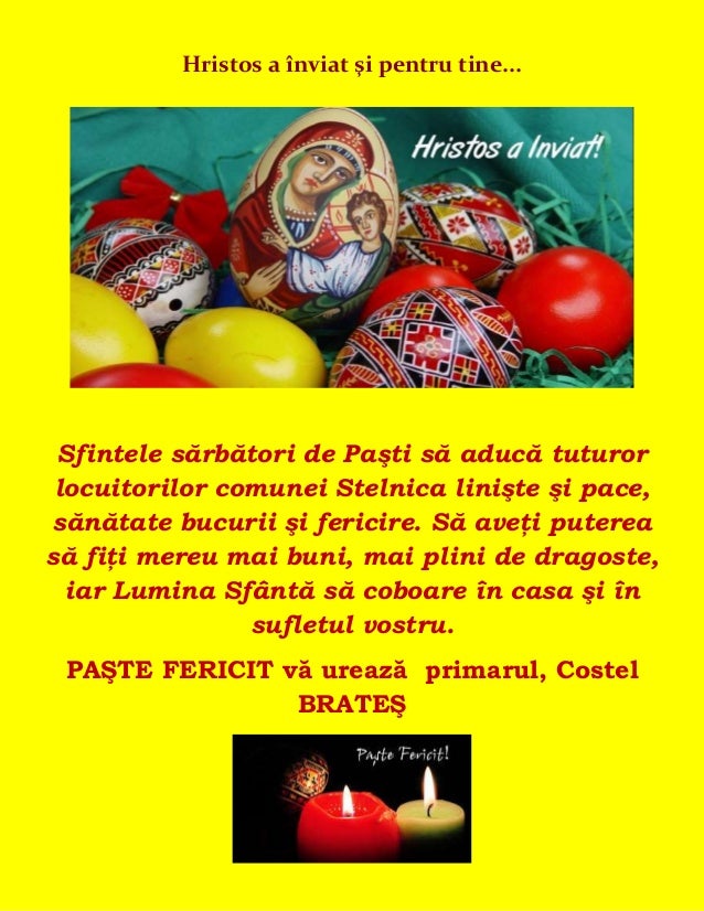 Mesaj Felicitare Paste