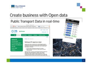 Create business with Open data
Public Transport Data in real-time
11
 